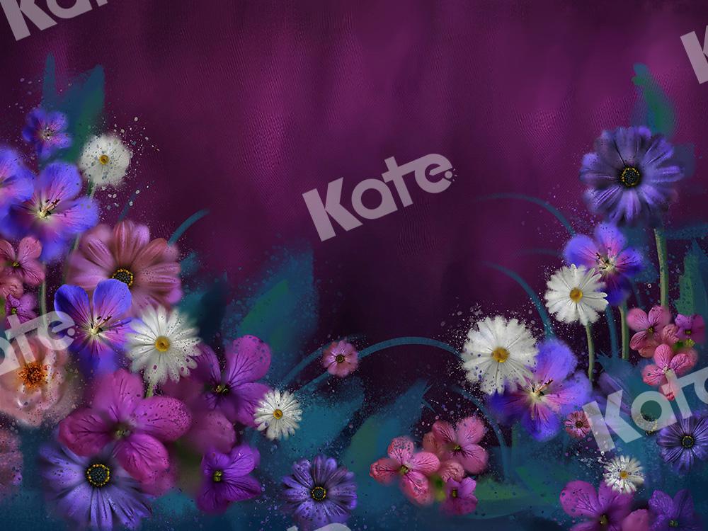 Kate Blumen Hintergrund Lila Blüten für die Fotografie Entworfen von GQ