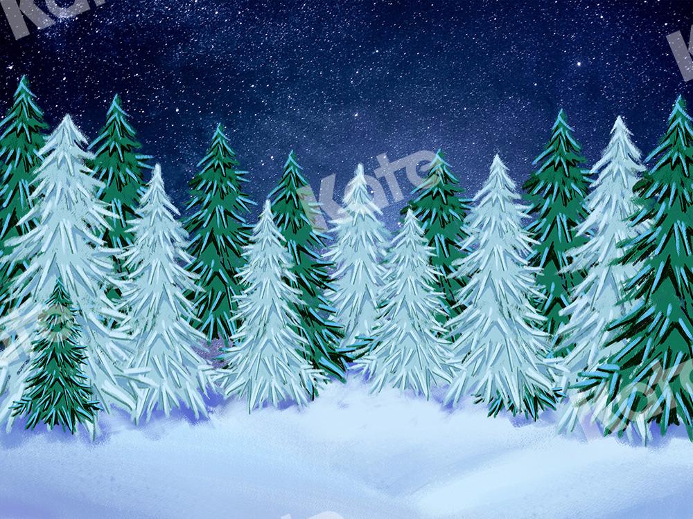 Kate Winter Hintergrund Schneewald Weihnachten Entworfen von GQ