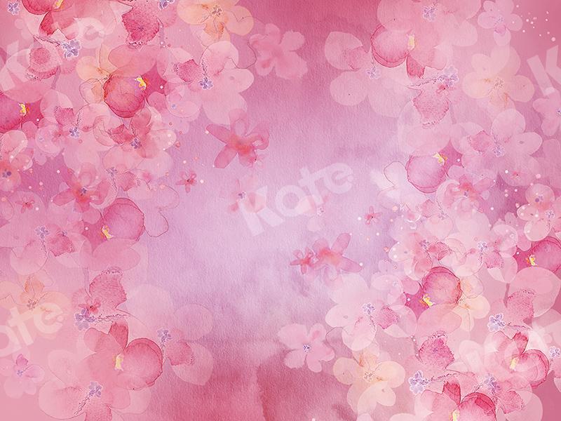 Kate rosa Blumen Hintergrund Entworfen von GQ