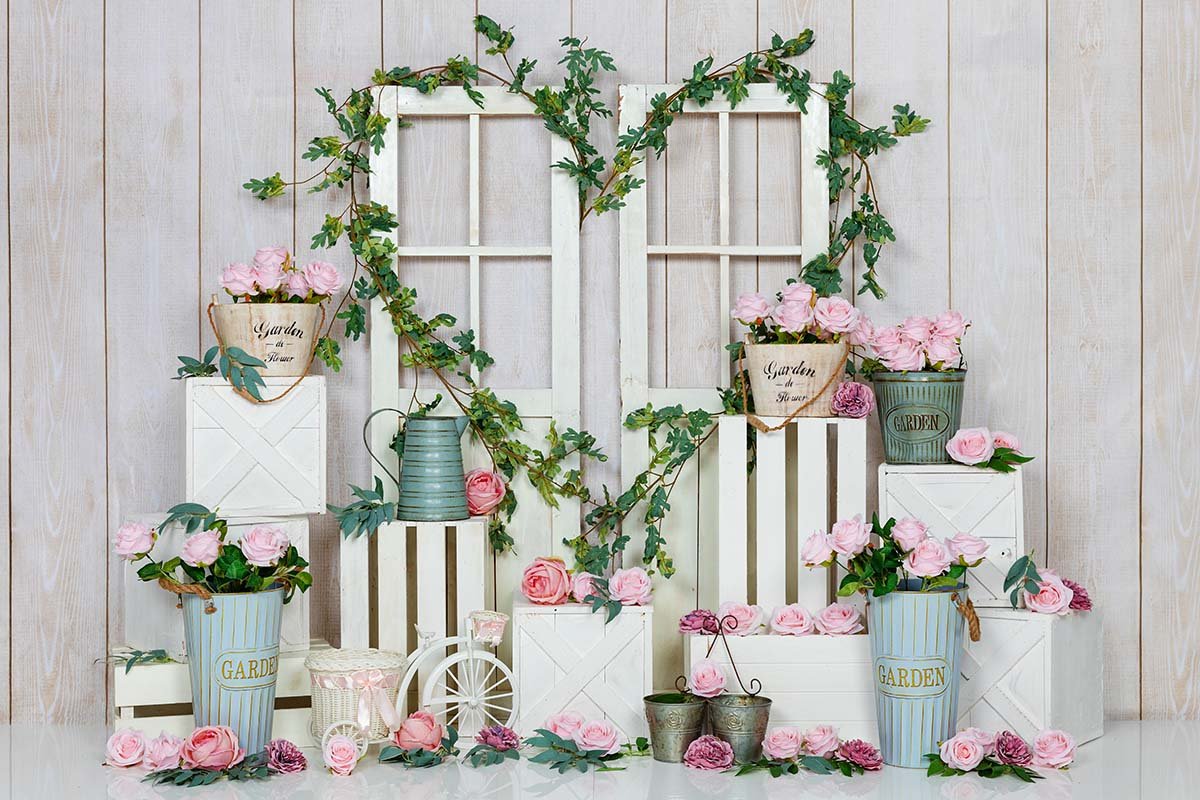 Kate Frühling / Valentinstag Rosa Rose Hintergrund  von Emetselch
