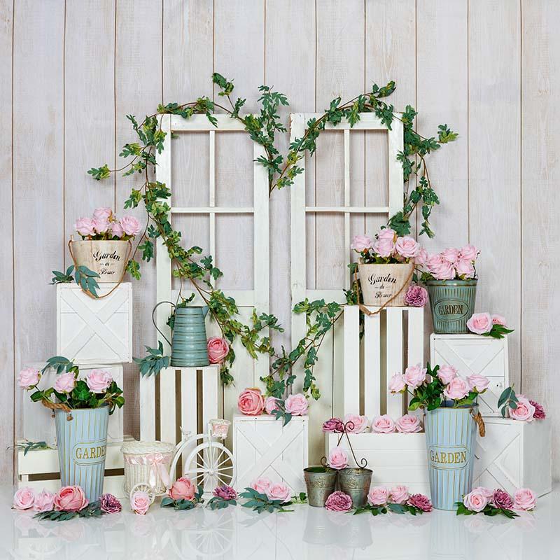 Kate Frühling / Valentinstag Rosa Rose Hintergrund  von Emetselch