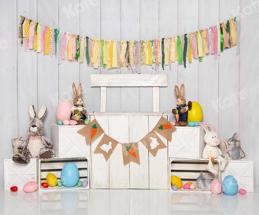 Kate Weiß Ostern Hase Ei Stand Hintergrund von Emetselch - Kate Backdrop.de