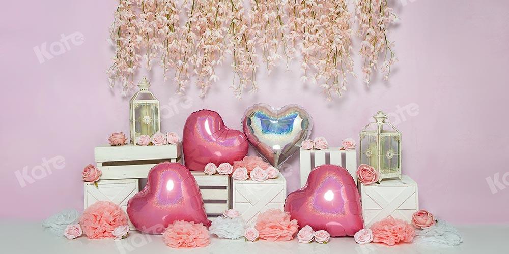 Kate Rosa Herzhintergrund  Frühling/ Valentinstag von Emetselch