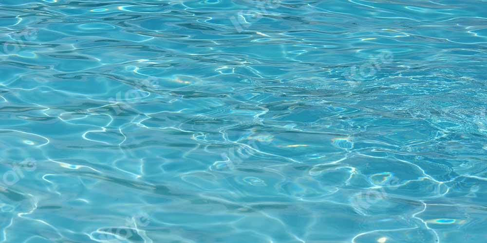 Kate Sommer Schwimmbad Wellen blauer Hintergrund von Kate