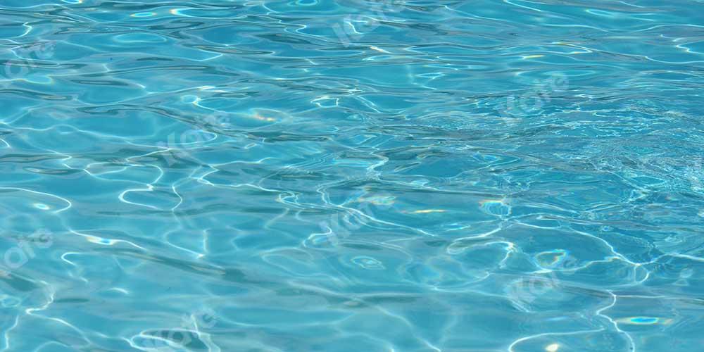 Kate Sommer Schwimmbad Wellen blauer Hintergrund von Kate - Kate Backdrop.de