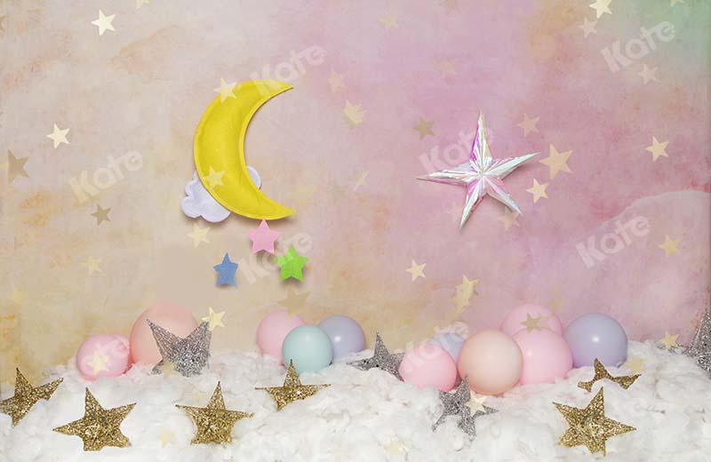 Kate Cake Smash Sterne Mond Kinder Geburtstag Hintergrund von Emetselch - Kate Backdrop.de