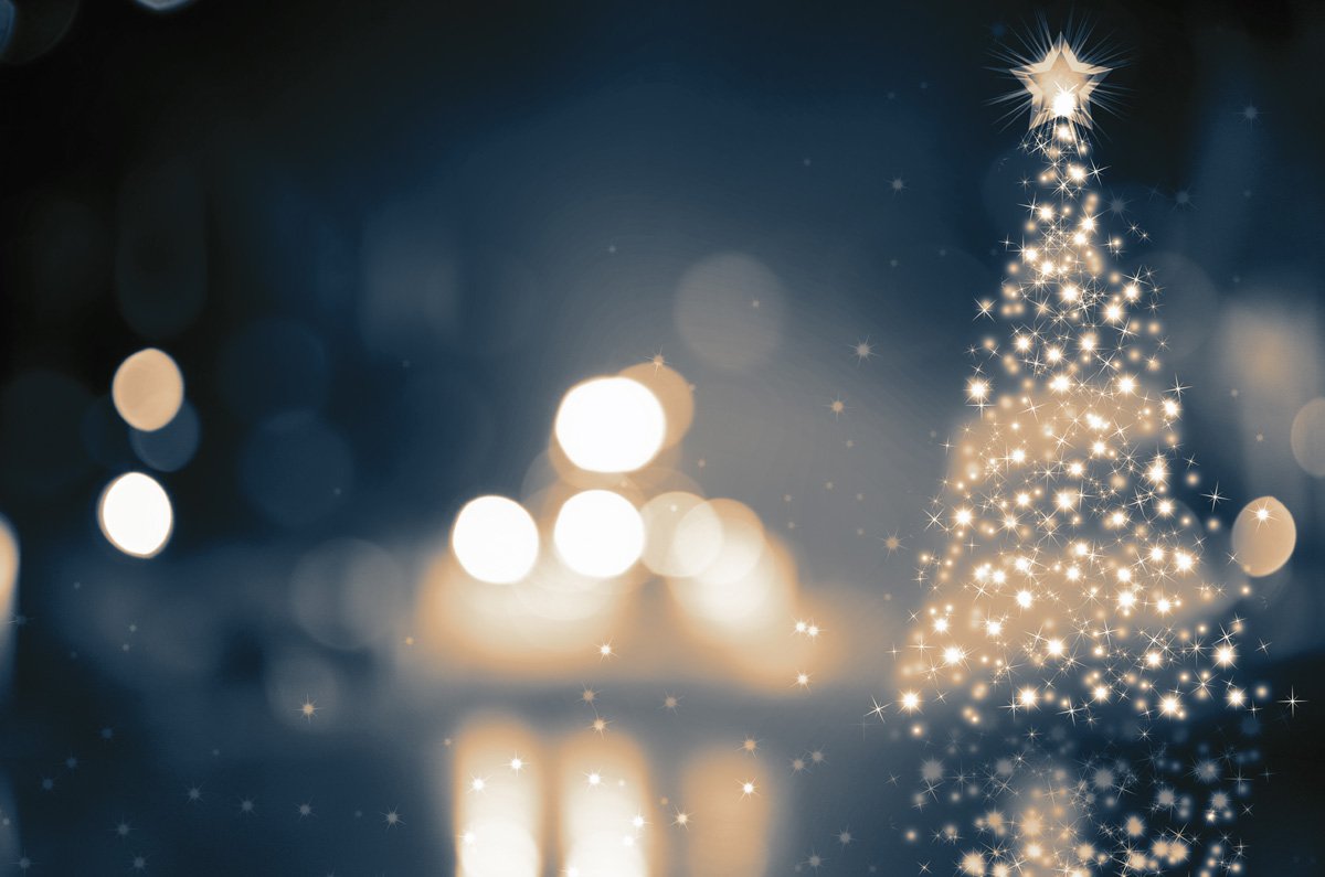 Katebackdrop：Kate Shining Bokeh Lightning Tree and Star