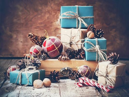 Katebackdrop：Kate Christmas Colorful Gifts Wall Photography Background