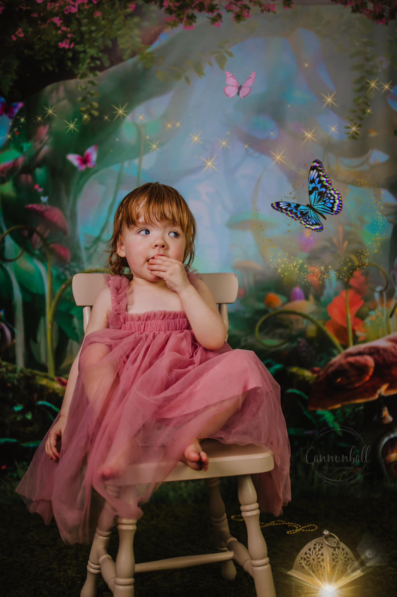 Kate Kinder Märchen bunte Wald Landschaft Geburtstag Hintergrund - Kate Backdrop.de