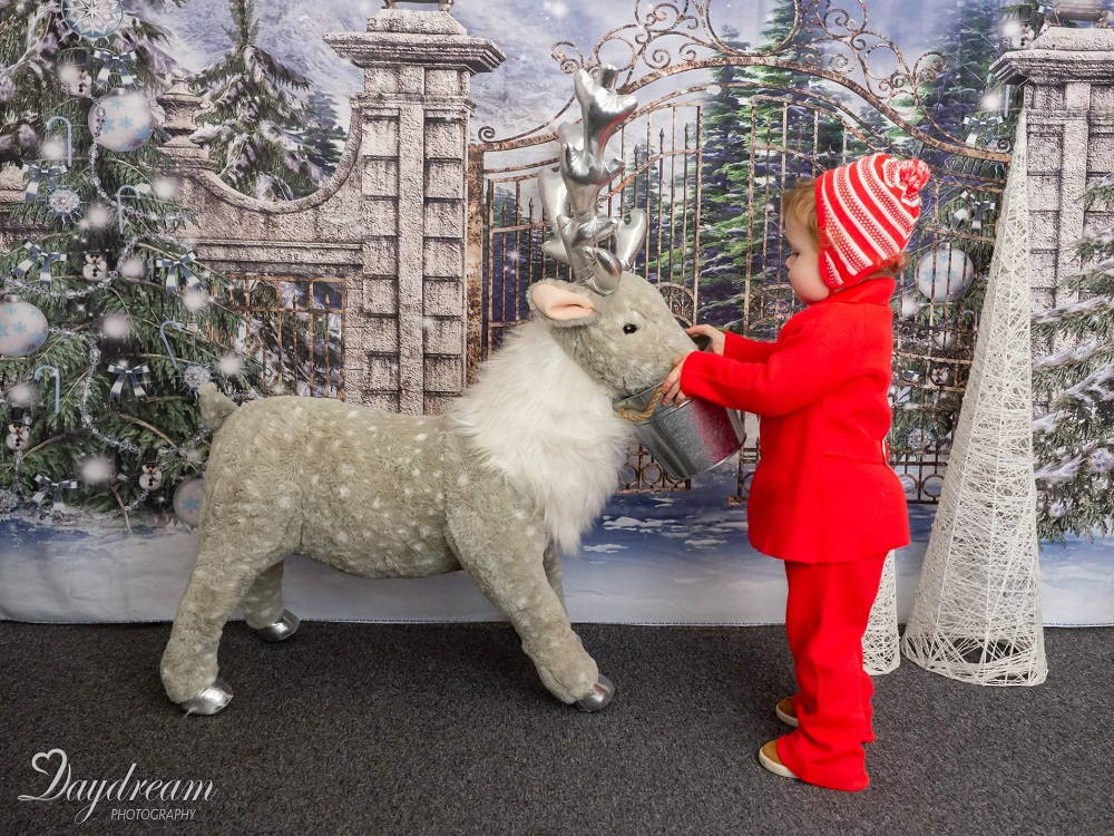 Kate Winter Tür Weihnachten Schnee Hintergrund für Fotografie