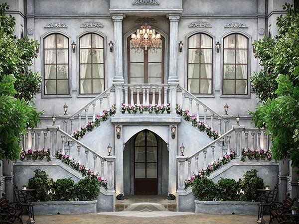 Katebackdrop：Kate Scenery Photography Backdrop White House No Wrinkle