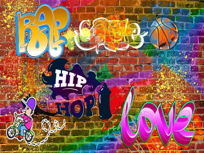 Katebackdrop：Kate Graffiti Hip Hop Backdrops Colorful Brick Wall Background 90‘s Party Decoration