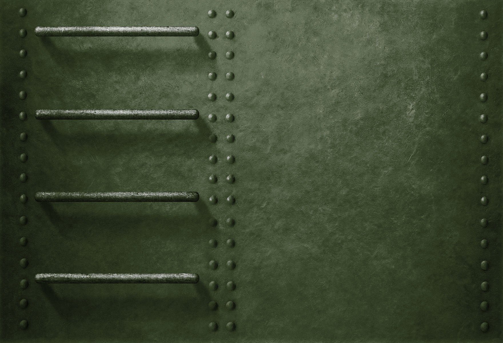 Katebackdrop：Kate Green Metal Military Vehicle Side Backdrop with Stairs