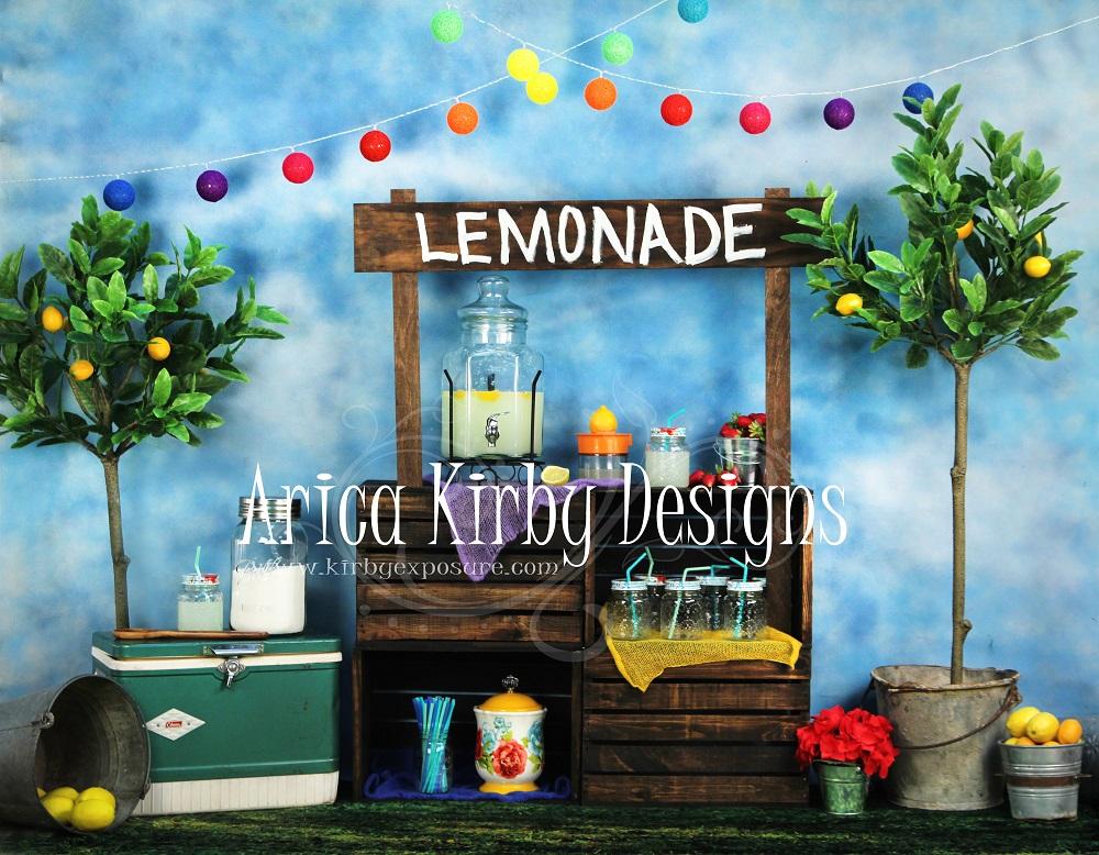 Kate Wenn das Leben Ihnen Zitronen gibt Sommer-Hintergrund entworfen von Arica Kirby