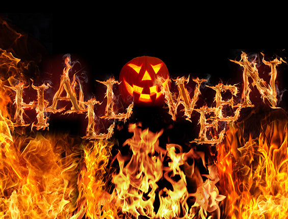 Kate Halloween Feuer Fotografie Hintergrund