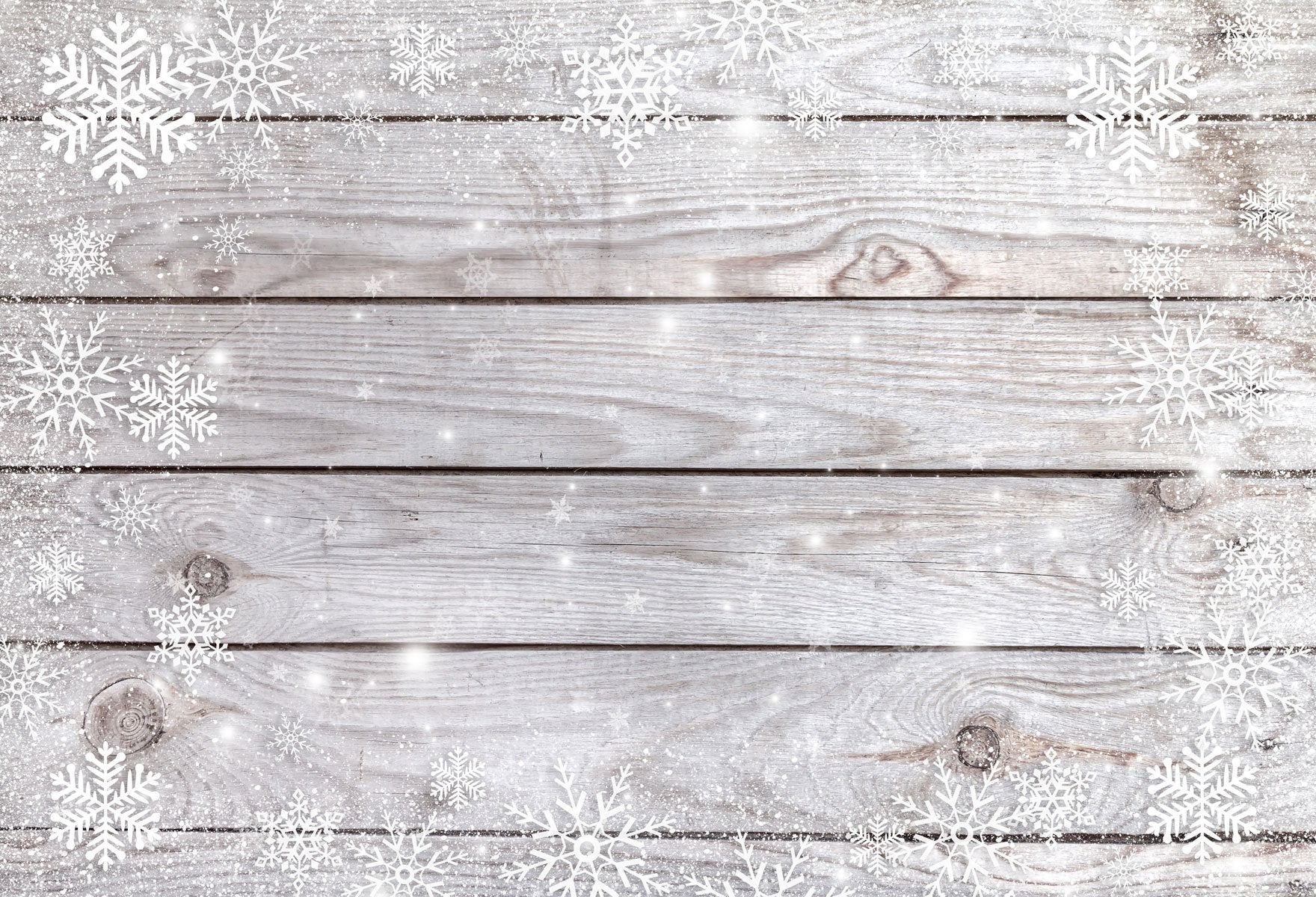 Kate Christmas Winter Snowflake Wood Floor Backdrops für Fotografie