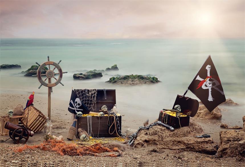 Kate Sommer Meer piraten hintergrund  von Studio Gumot entworfen