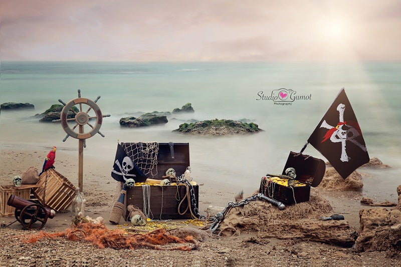 Kate Sommer Meer piraten hintergrund  von Studio Gumot entworfen
