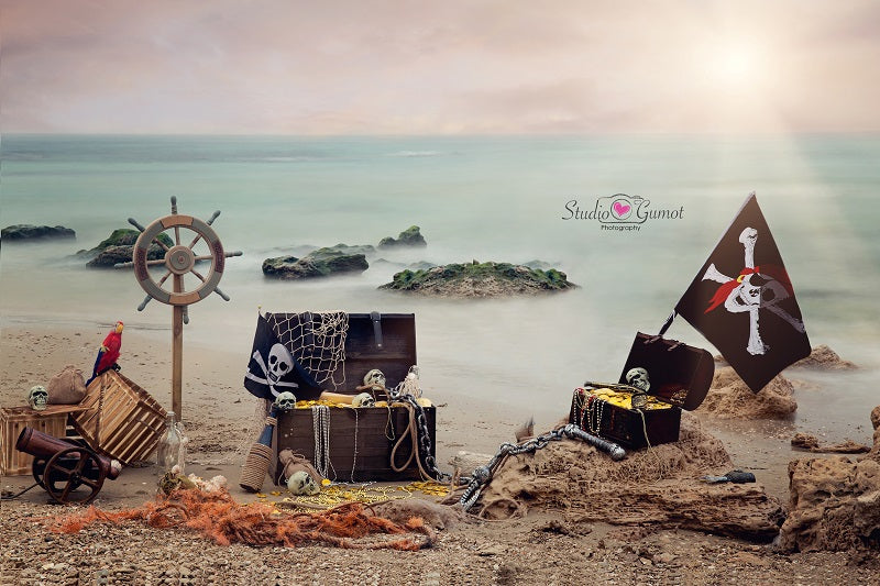 Kate Sommer Meer piraten hintergrund  von Studio Gumot entworfen - Kate Backdrop.de