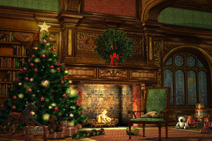 Kate Weihnachten Kamin Wohnzimmer Hintergrund Fotografie - Kate Backdrop.de