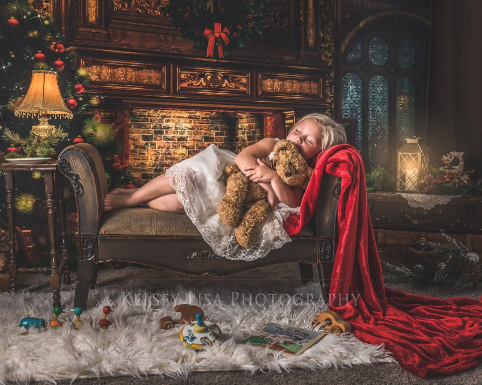 Kate Weihnachten Kamin Wohnzimmer Hintergrund Fotografie - Kate Backdrop.de