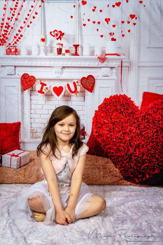 Kate Eleganter Valentinstag-Hintergrund für Fotografie