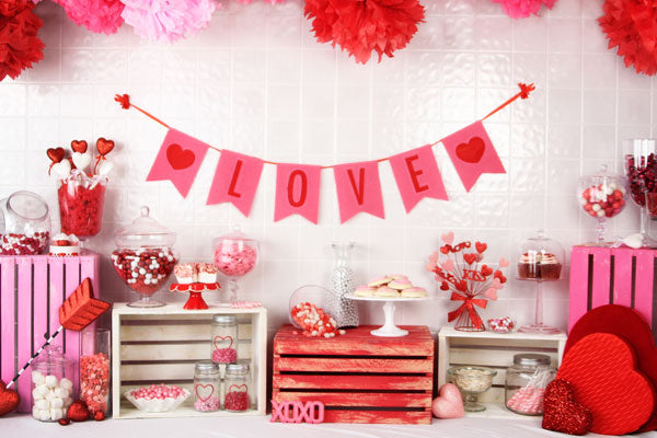 Kate Valentinstag Süßigkeiten Hintergrund von Arica Kirby