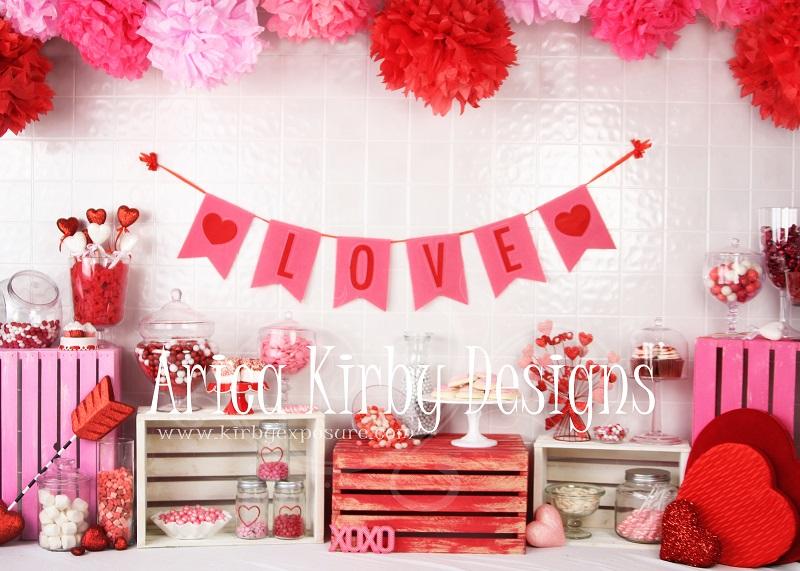 Kate Valentinstag Süßigkeiten Hintergrund von Arica Kirby