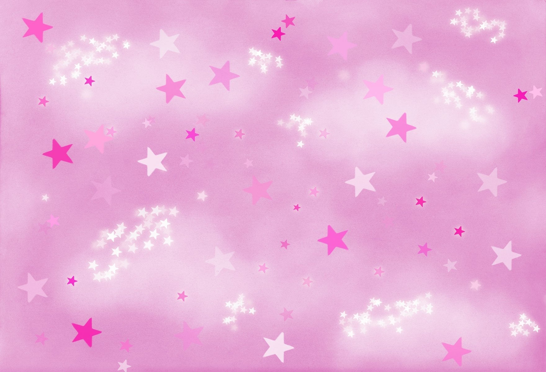 Kate Soft Skies Pink Stars Kulisse für Fotografie Entworfen von Mini MakeBelieve