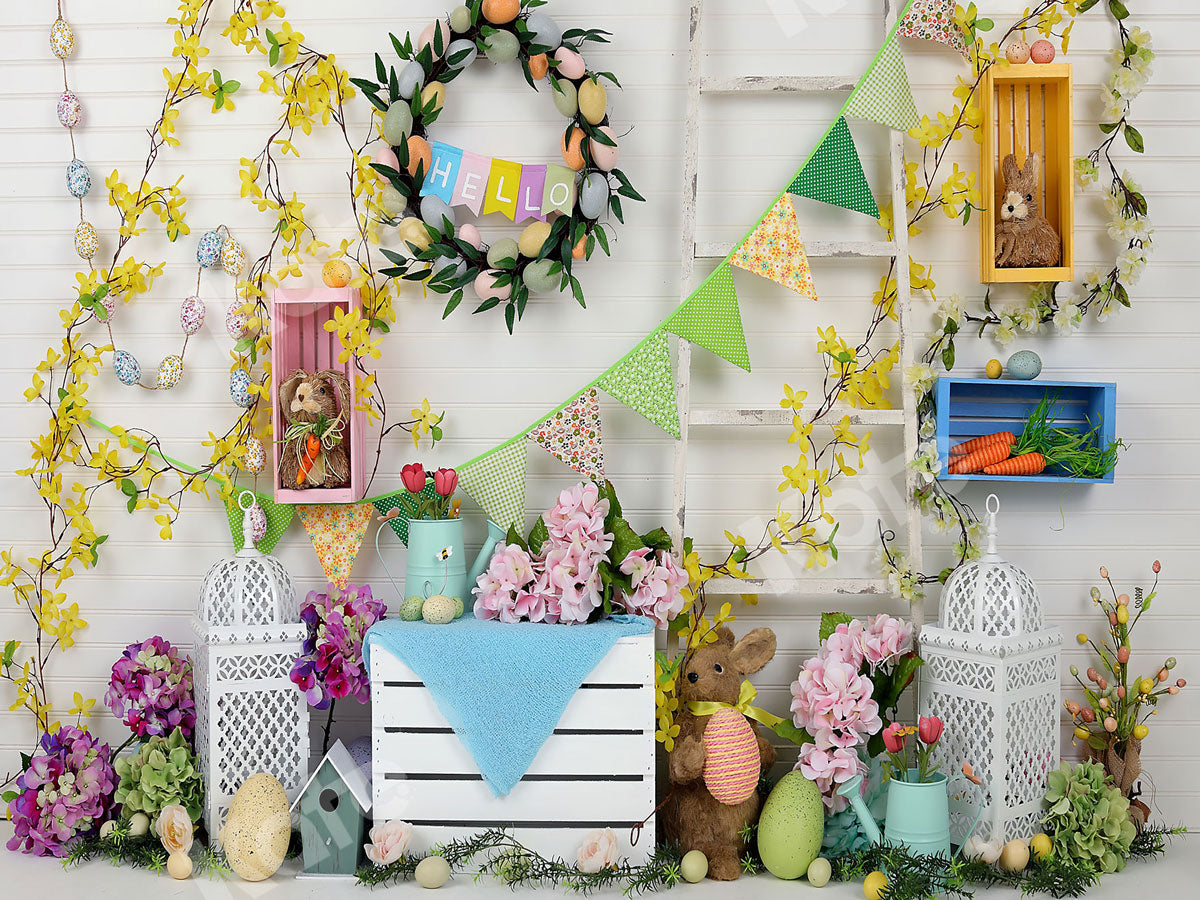 Kate Frühling Zuhause Hintergrund für Ostern Session - Kate Backdrop.de