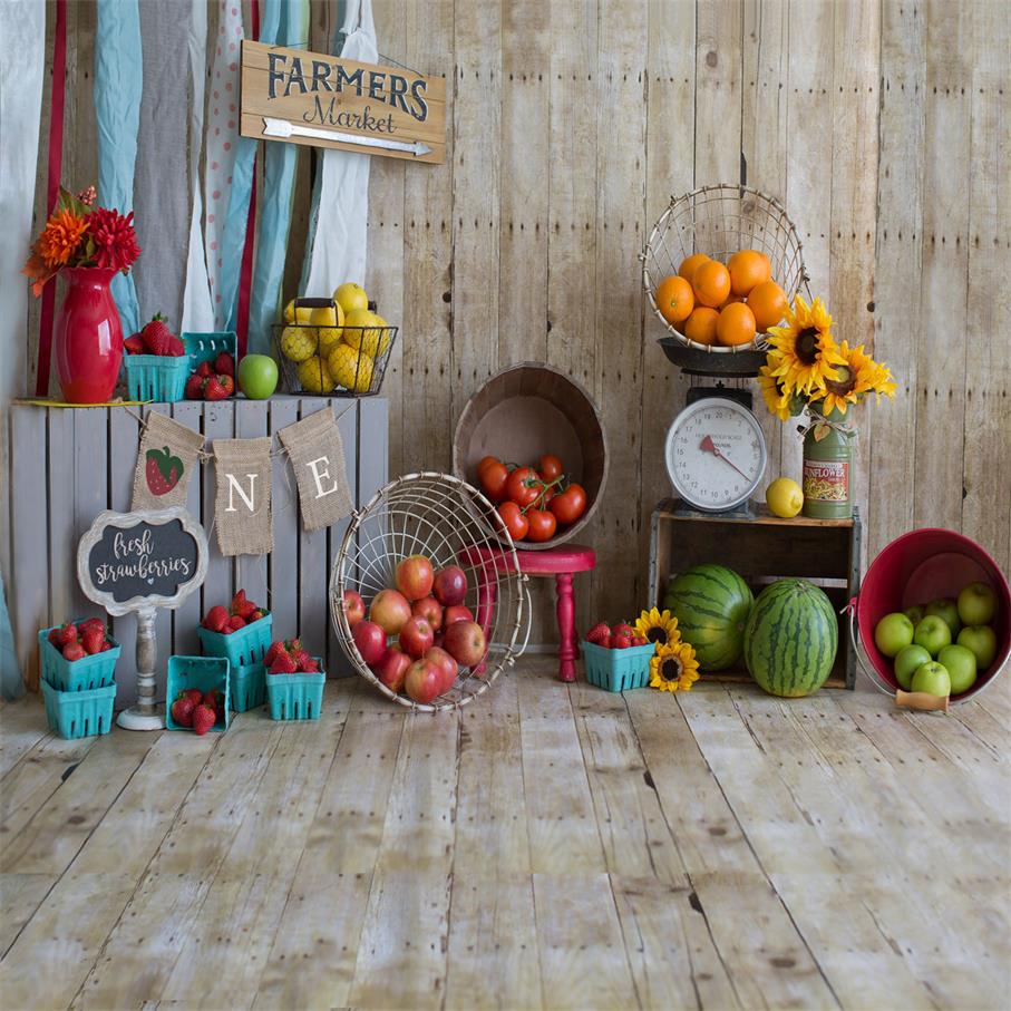 Kate Sommer Farmers Market Kulisse für Fotografie entworfen von Danette Kay Photography - Kate Backdrop.de