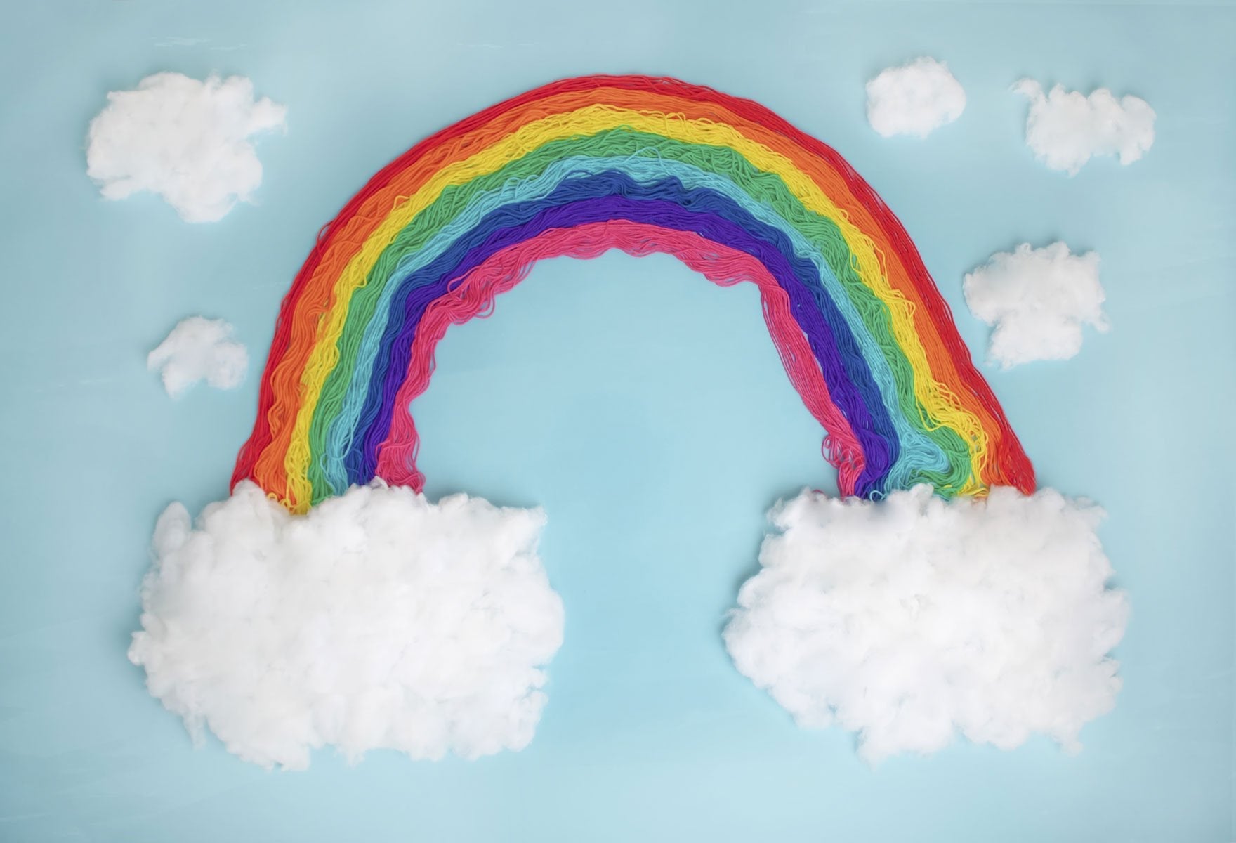Kate Blauer Hintergrund Regenbogen Kinderkulisse für die Fotografie von Erin Larkins - Kate Backdrop.de