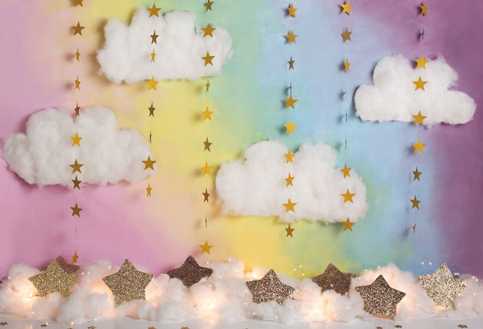 Kate Fantasy-Hintergrund mit Wolken Stars Kulisse für Fotografie von Megan Leigh Photography entworfen