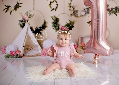 Kate Frühling Blumen Camping Kinder Kulisse für Fotografie von Mandy Ringe Fotografie entworfen - Kate Backdrop.de