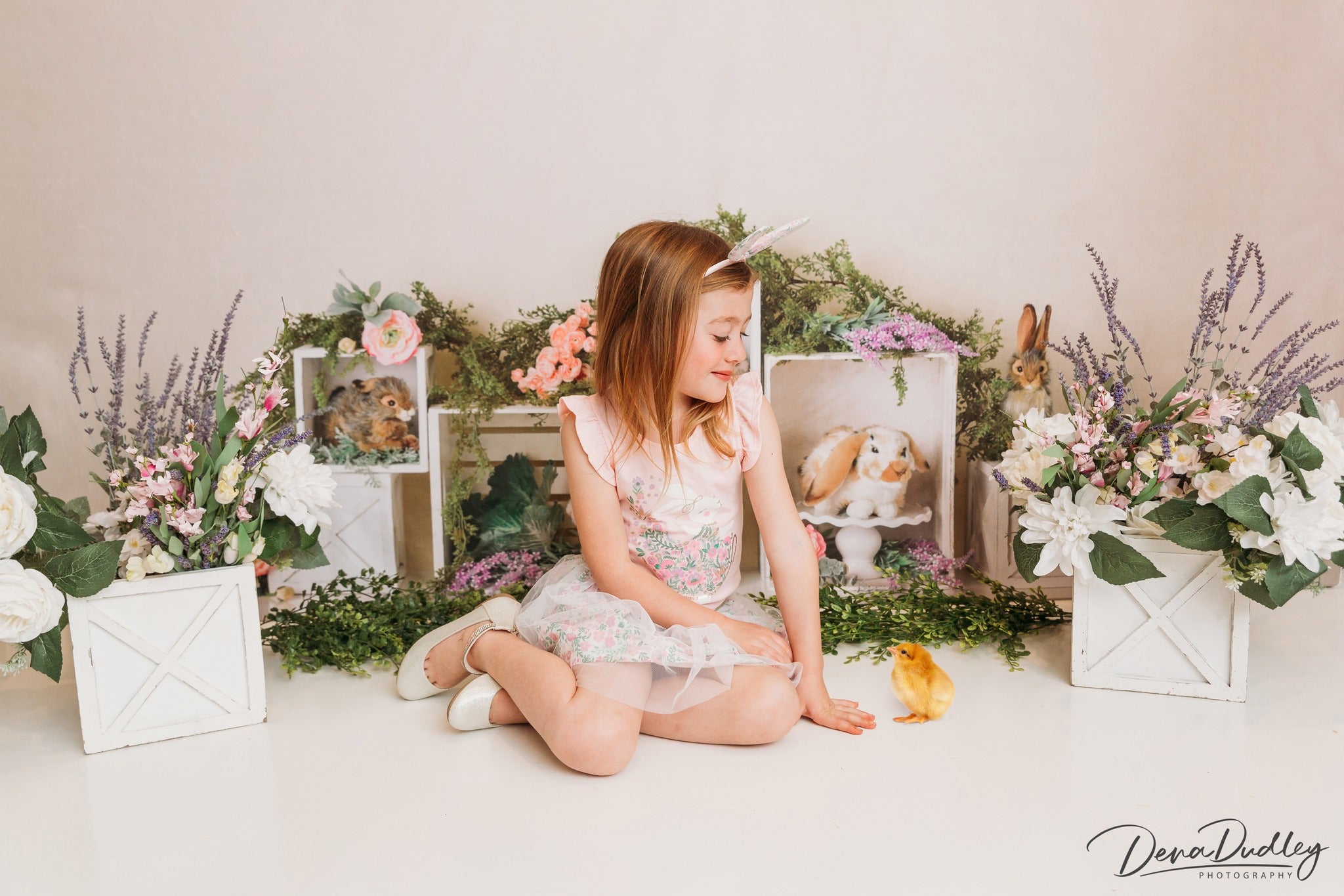 Kate Frühling Kaninchen Kinder Ostern Hintergrund für die Fotografie von Mandy Ringe-Fotografie