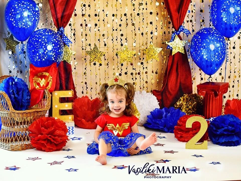 Kate Erster Geburtstag Luftballons Valentinstag Hintergrund Entworfen von Mandy Ringe Photography - Kate Backdrop.de