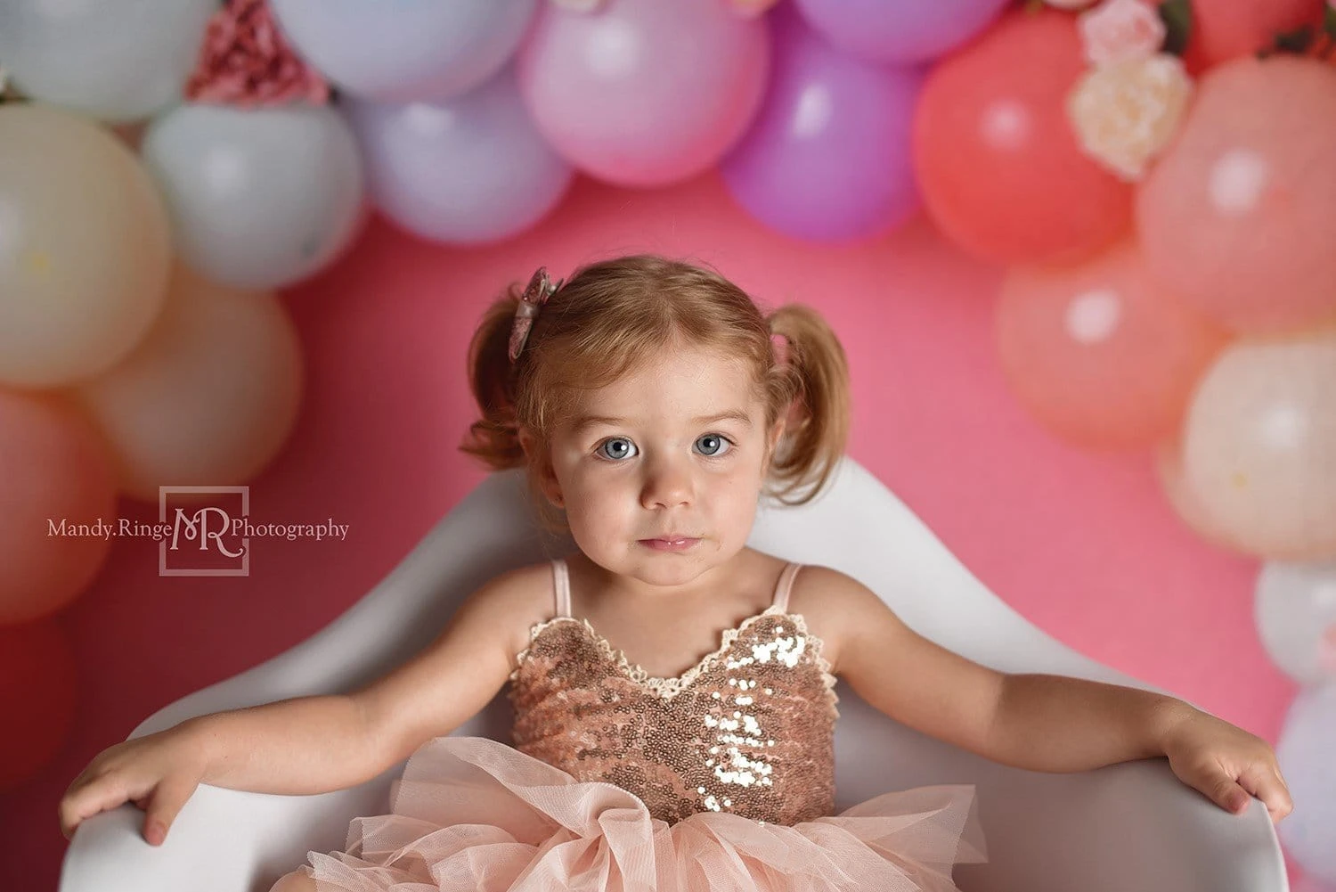 Kate Regenbogen Blumenballon Geburtstags Kinder Hintergrund für Fotografie von Kerry Anderson - Kate Backdrop.de
