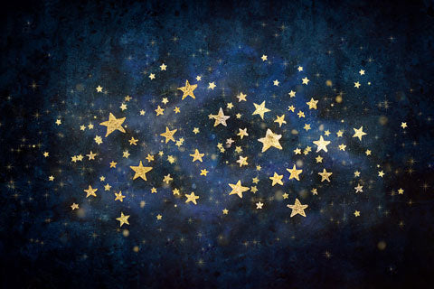 Kate Nachthimmel mit Gold Sterne Kinder Geburtstag Hintergrund für Fotografie von Mandy Ringe Fotografie