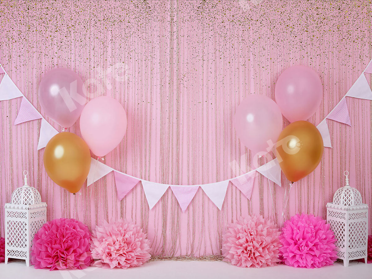 Kate rosa  Geburtstag Glitter Hintergrund für Fotografie