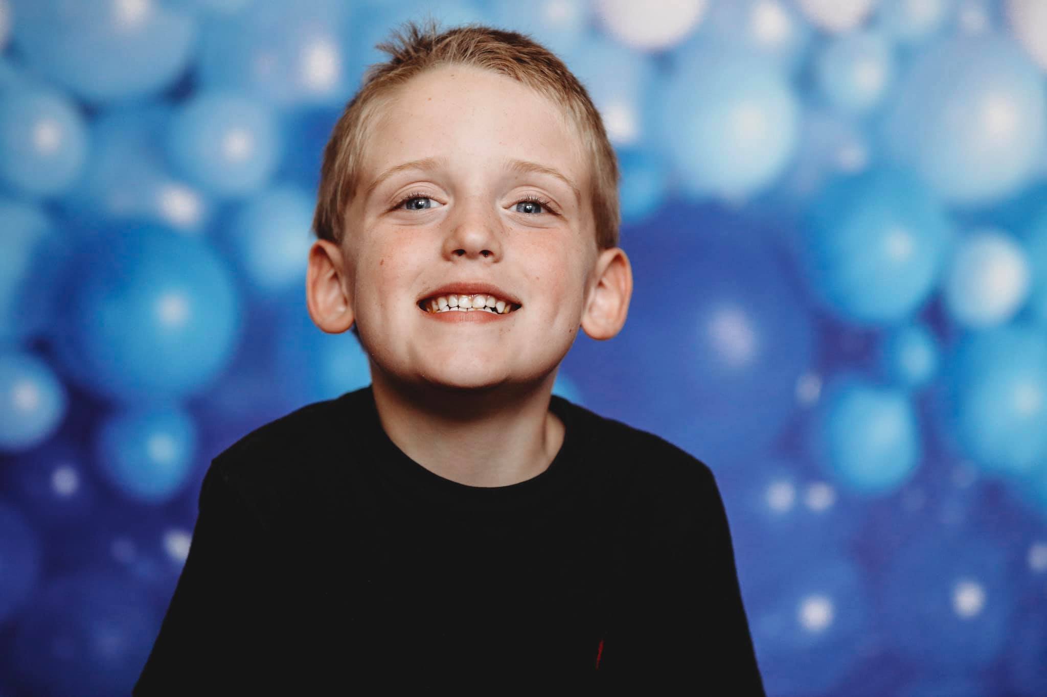 Kate Blaue Luftballons Geburtstag Kinder Hintergrund für Fotografie von Mandy Ringe
