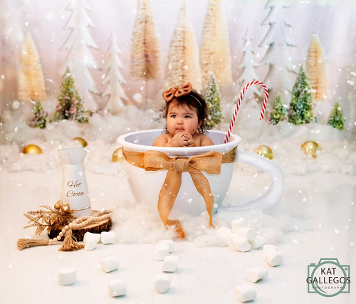 Kate  Weihnachtsbäume mit Glitter Hintergrund Weihnachten - Kate Backdrop.de