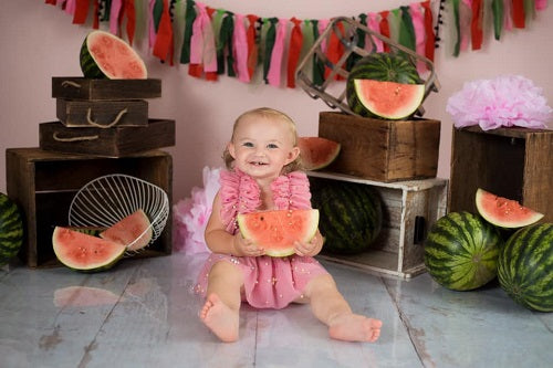 Kate Sommer Wassermelone Dekorationen Kinder Hintergrund Entworfen von Keerstan Jessop Fotografie