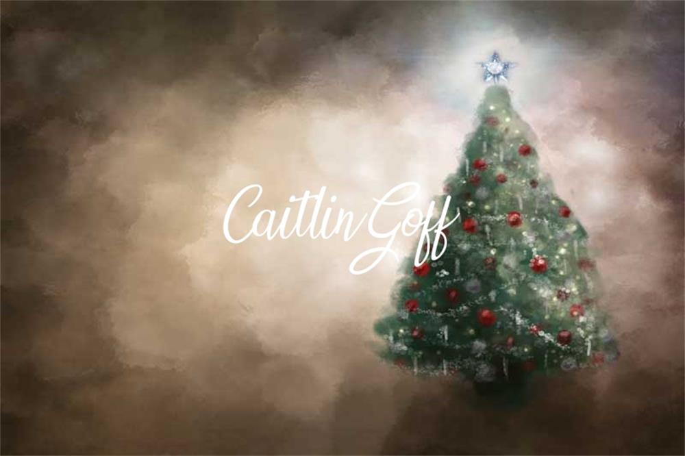 Kate Rustikal Weihnachten Von Braun Hintergrund für Fotografie Entworfen von Modest Brushes