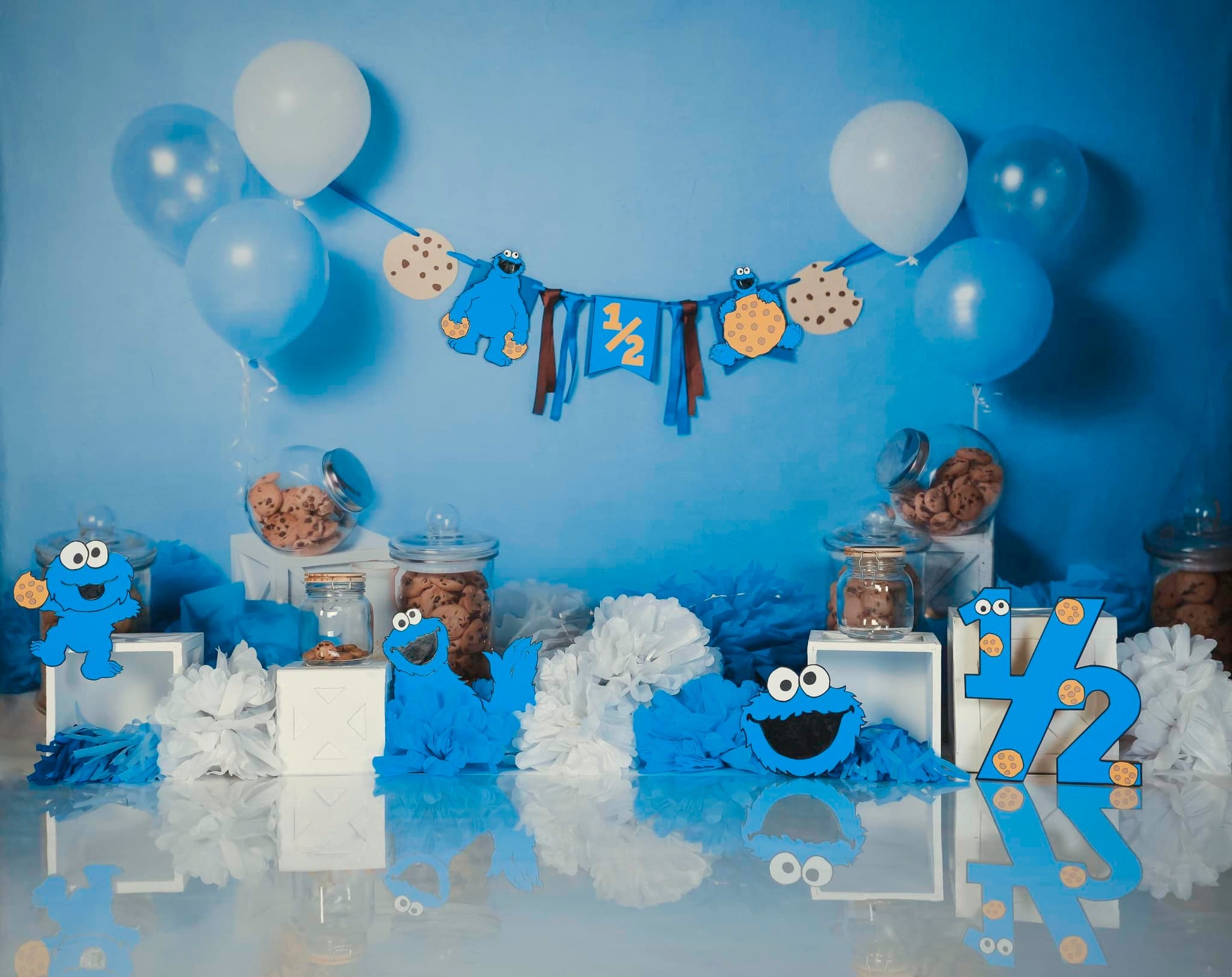 Kate Plätzchen Monster Kinder Hintergrund Geburtstag von Laura Lee Photography - Kate Backdrop.de