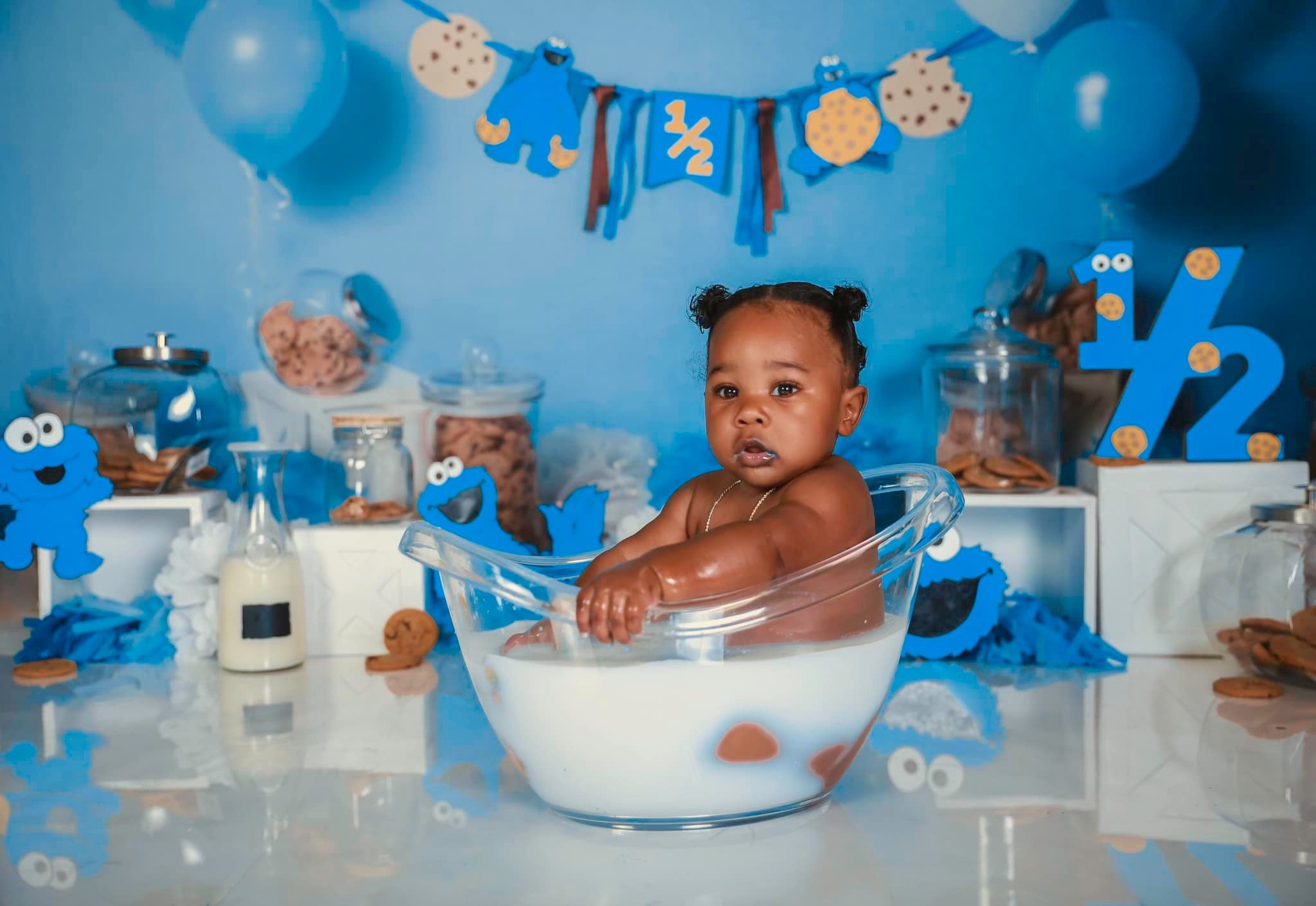 Kate Plätzchen Monster Kinder Hintergrund Geburtstag von Laura Lee Photography - Kate Backdrop.de