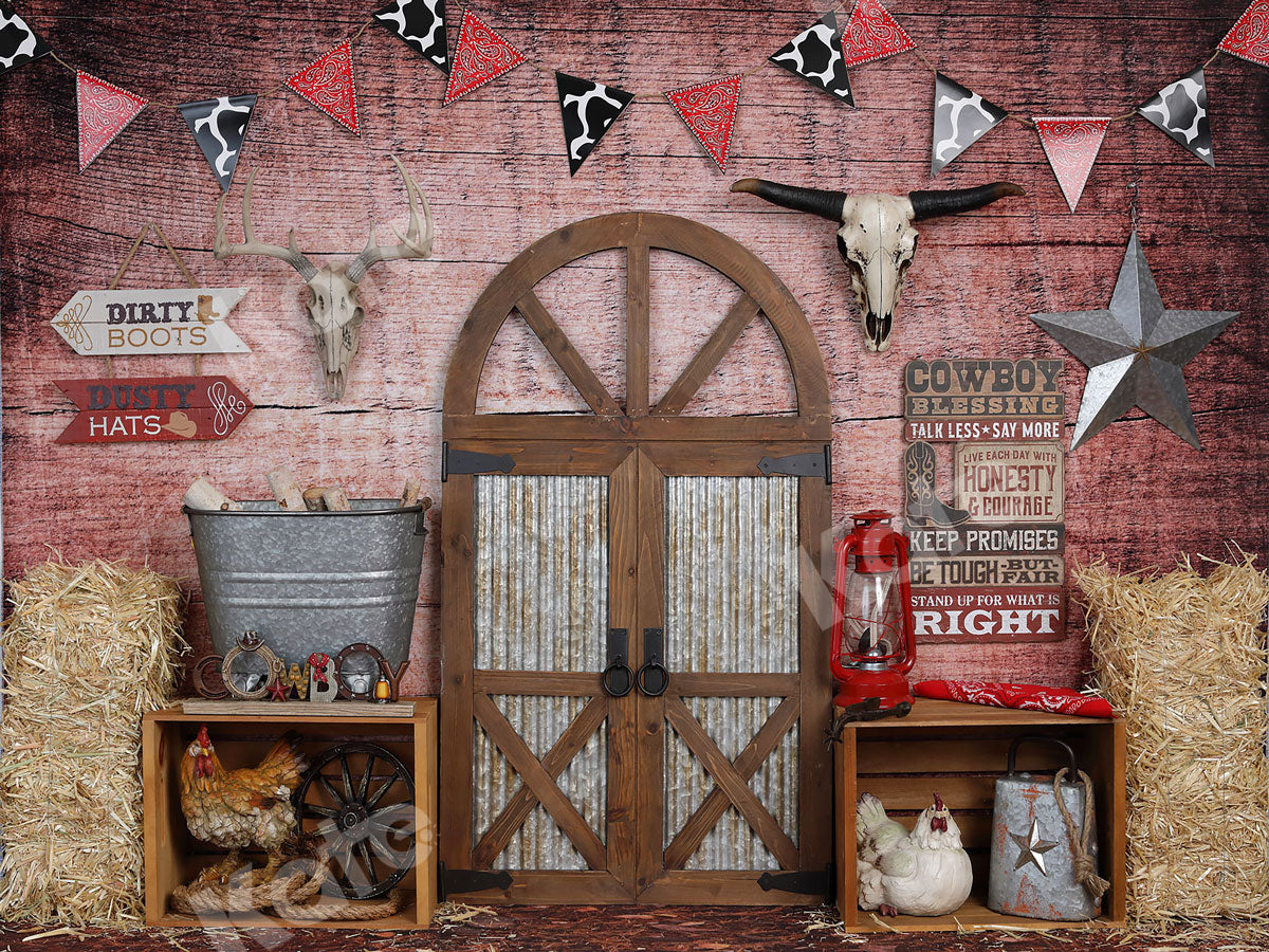 Kate Herbst Land Cowboy Hintergrund - Kate Backdrop.de