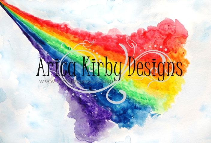 Kate Regenbogen Geburtstag Hintergrund von Arica Kirby