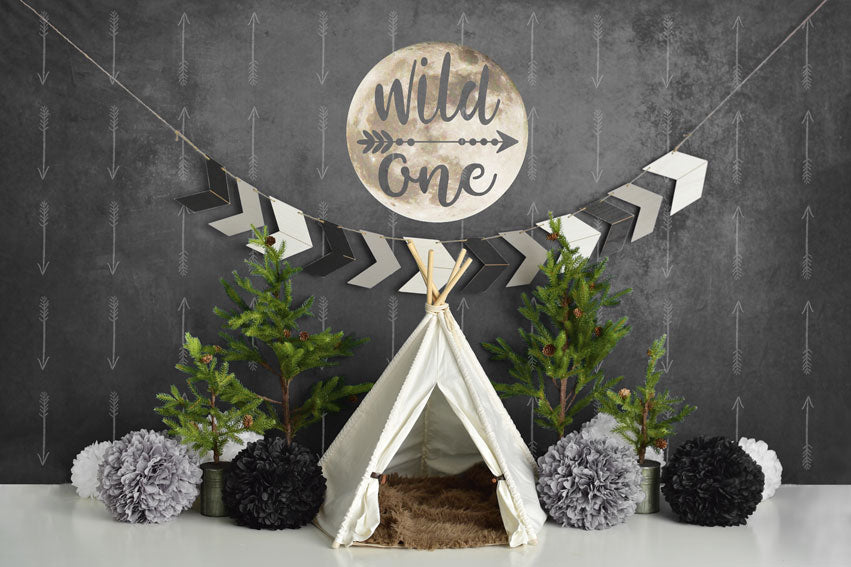Kate Erster Geburtstag eines wilden Jungen Hintergrund Entworfen von Mandy Ringe Photography - Kate Backdrop.de