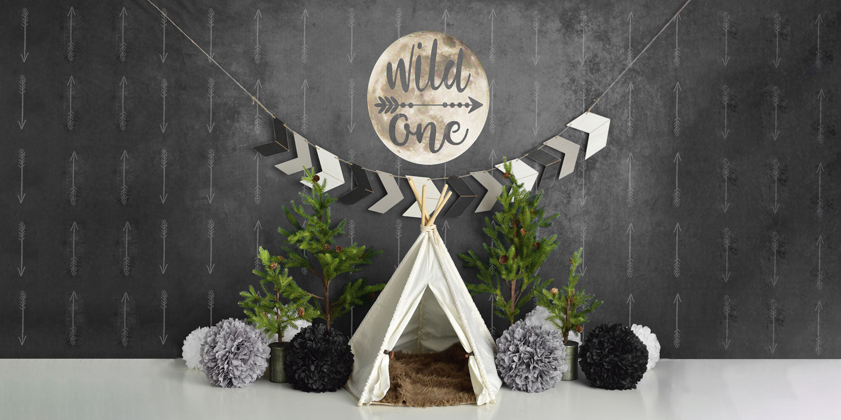 Kate Erster Geburtstag eines wilden Jungen Hintergrund Entworfen von Mandy Ringe Photography - Kate Backdrop.de