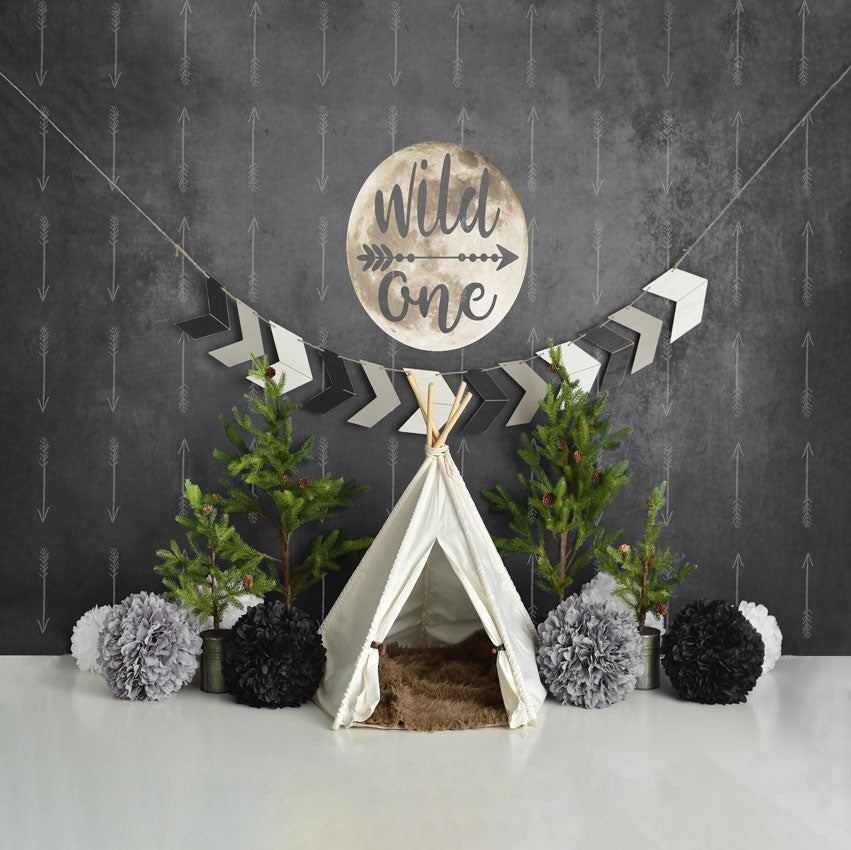 Kate Erster Geburtstag eines wilden Jungen Hintergrund Entworfen von Mandy Ringe Photography - Kate Backdrop.de